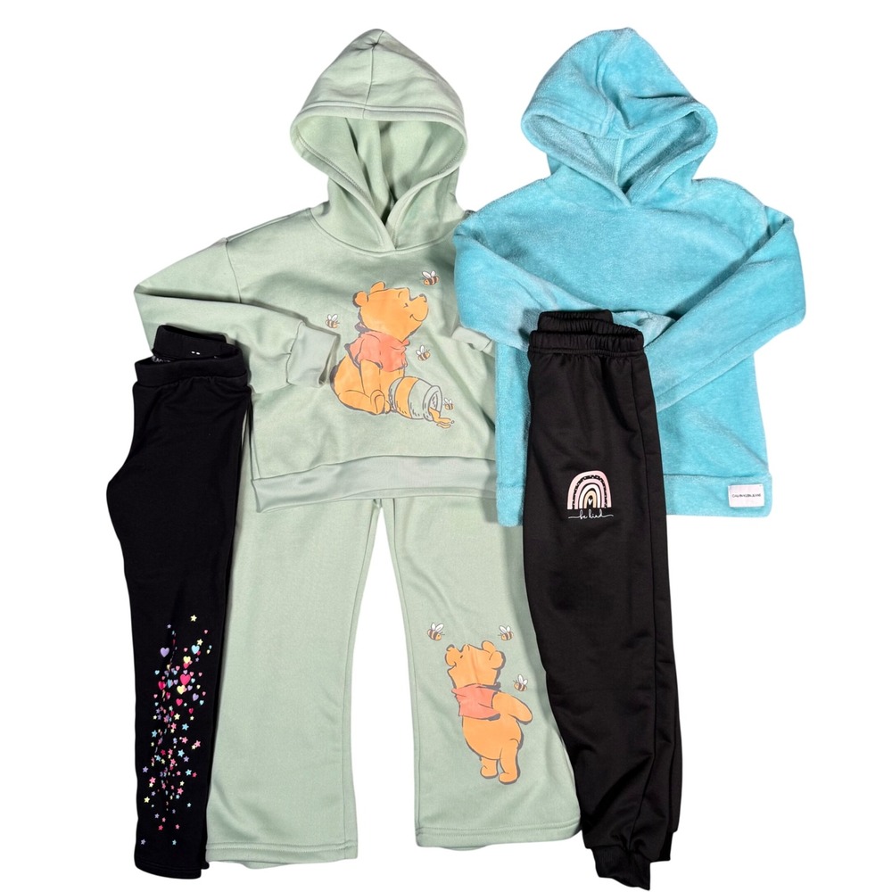 Girls Clothing Lot Size 7 7/8 Disney Winnie Pooh Calvin Klein SHEIN 5 Pc